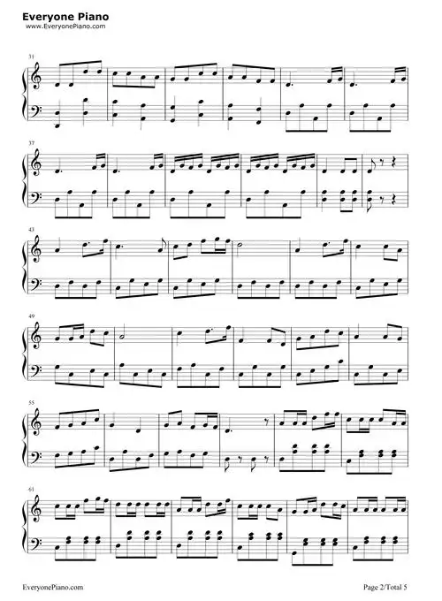 赛马-黄海怀五线谱预览2-钢琴谱文件(五线谱,双手简谱,数字谱,midi