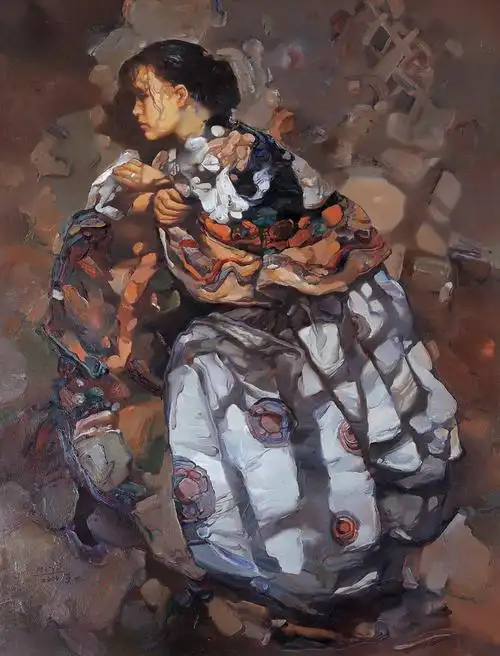 【引用】【名人绘画】中国旗袍人物油画系列欣赏(六)[50p]