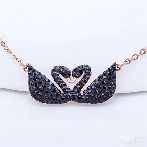 七夕好礼,swarovski 施华洛世奇 双黑天鹅项链 5296468529元包邮包税