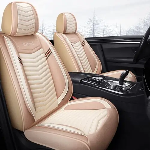 座垫广汽三菱欧蓝德座椅套全包五座座套四季通用汽车坐垫亚麻布艺座垫