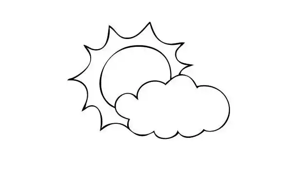 天空简笔画怎么画