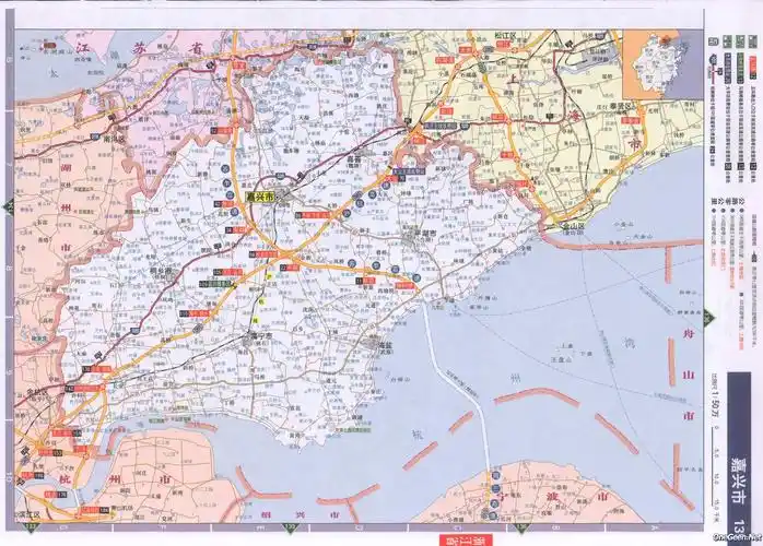 浙江省嘉兴市交通地图