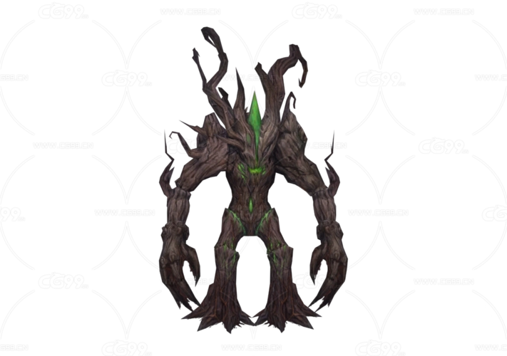 树精西幻魔幻角色模型暗黑地牢
