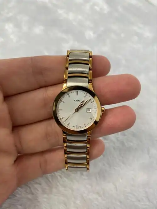 雷达表(rado)瑞士手表,晶萃系列陶瓷表带女士石英情侣钻表,女士石英