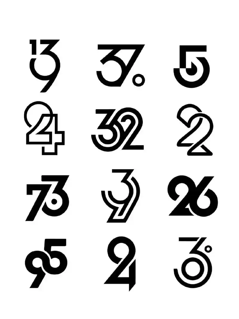 创意数字符号logo设计