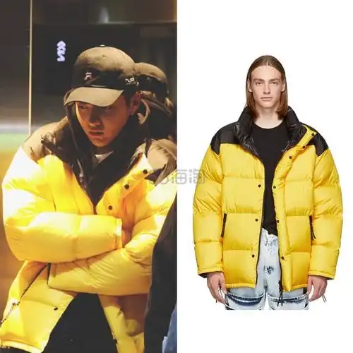 l码最后一件吴亦凡同款ambush黄色羽绒服