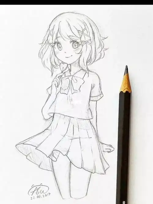 画了一个漫画人物