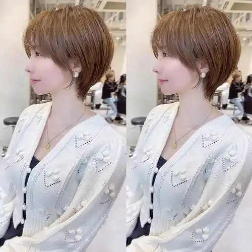 2024春季短发来了,蓬松时尚很修饰头型,喜欢就试试吧|发型|脸型|染发