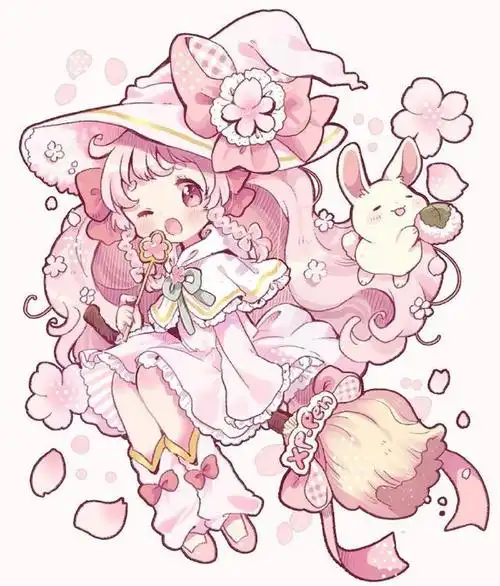 甜甜的下午茶来咯,一组超软萌可爱的小女孩插画分享!