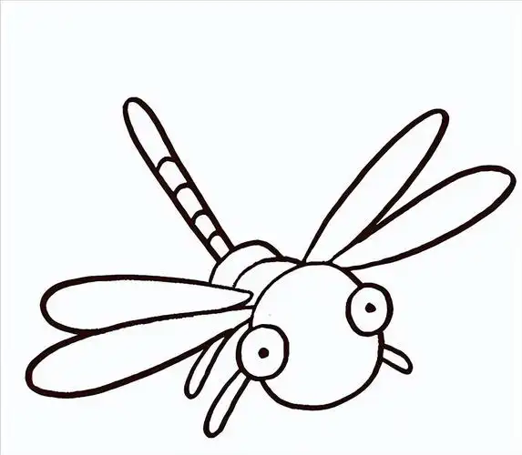 蜻蜓简笔画