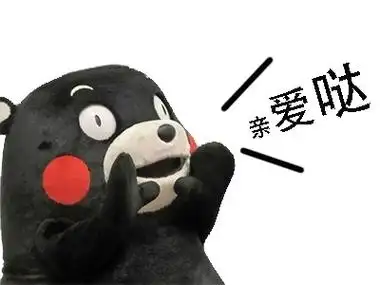 亲爱哒熊本熊呼唤亲戚专用表情包熊本熊表情