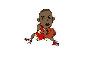 乔丹简笔画步骤图