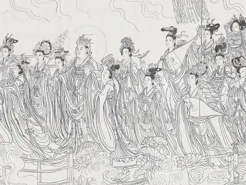 三维白描动画《八十七神仙卷》|三维|动画/影视|钢棍蟹师傅 - 原创