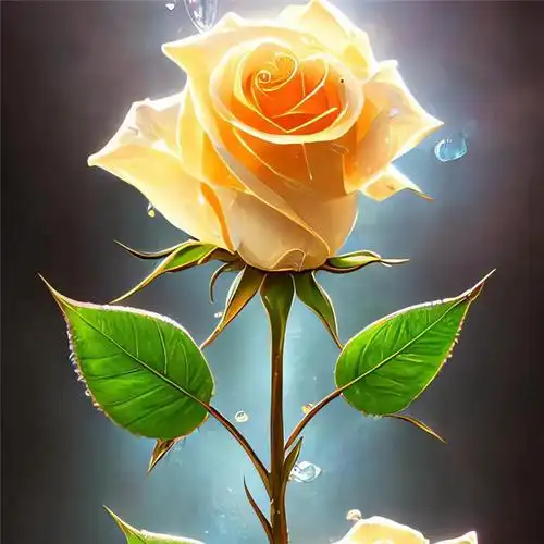 香槟金玫瑰唯美头像图片