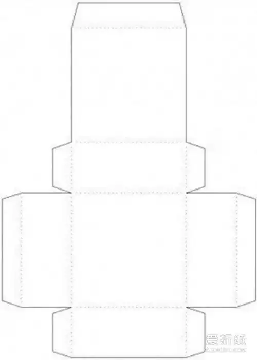 折纸包装盒的展开图.