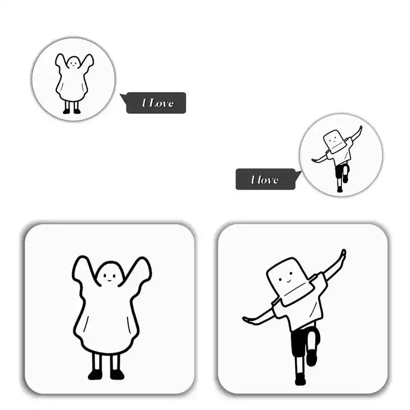 可爱满满的363436373039简单白底情侣头#情侣头像 - 抖音