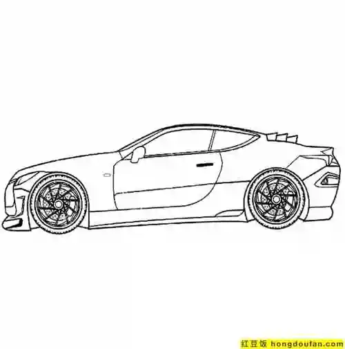 10张逼真有趣的男生最爱的赛车卡通涂色图片 | 红豆饭小学生简笔画