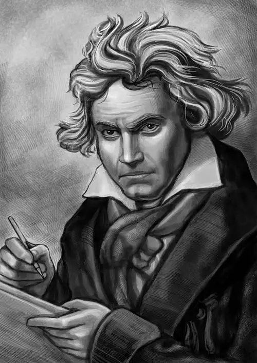 贝多芬,人物画像,图片