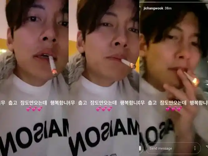 池昌旭晒抽烟视频粉丝暴动两极化有人赞帅有人傻眼脱粉