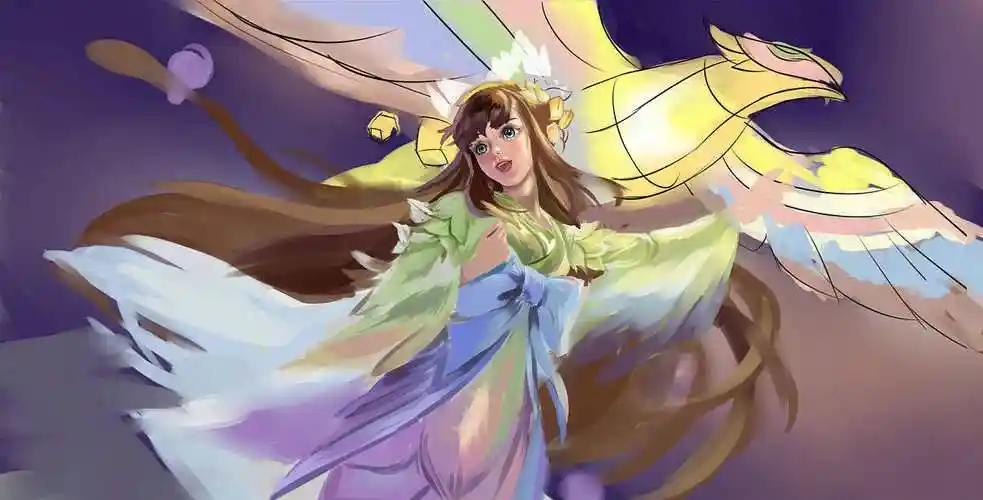 王者荣耀娜可露露皮肤晚萤插画练习