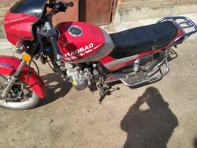 转让闲置二手豪爵豪豹125摩托车一台没有手续牌照是别人给的机器没毛