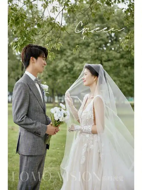 结婚必拍的森系婚纱照每帧都让人心动不已