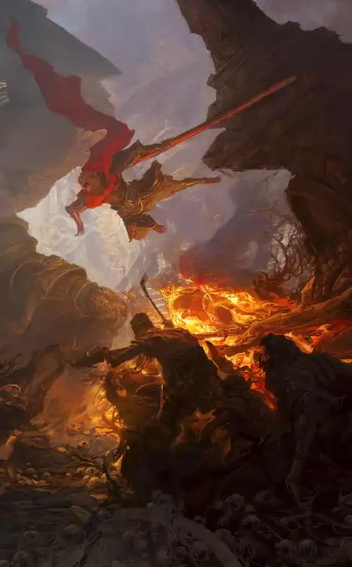 钟风华西游记新图《愤怒的黑熊精》|插画|游戏原画|艺数绘cg - 原创