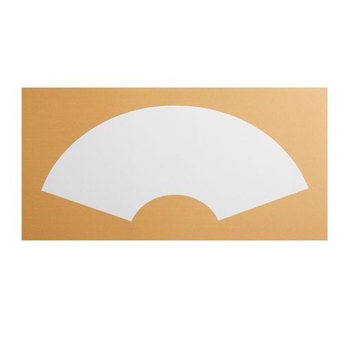 扇形宣纸卡纸 书法国画镜片生宣纸熟宣软卡万年红扇面纸仿古空白