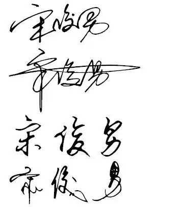 希望大师设计一下我的签名,我的名字叫宋俊男