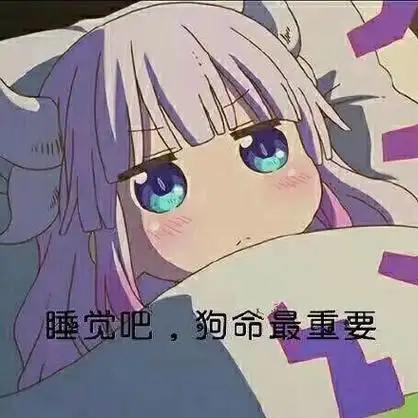 睡觉吧,狗命最重要 - 萌系动漫画表情