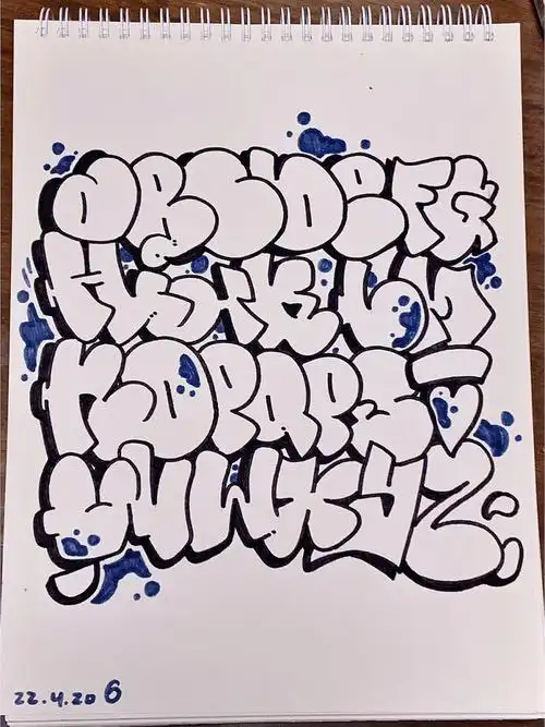 涂鸦字母表7内附过程