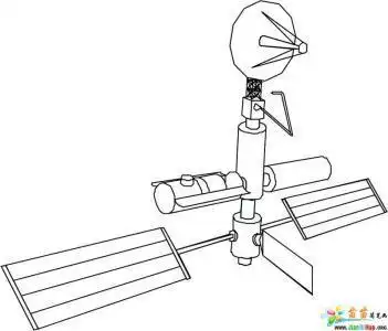 神舟飞船六号简笔画