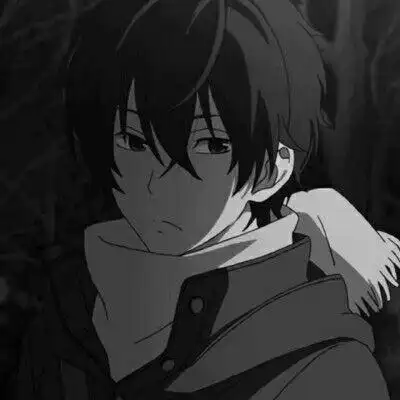 黑白二次元丧系男头_男生头像_我要个性网