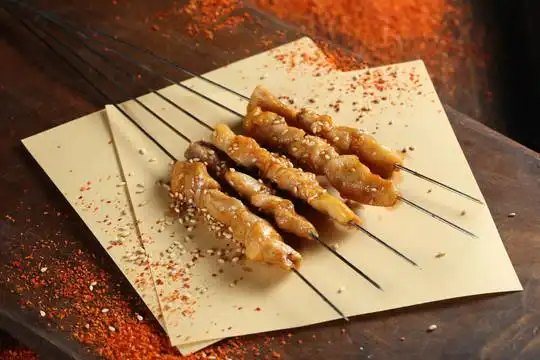 烤鸡肉串图片
