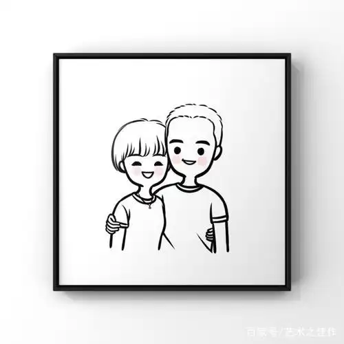 黑白情侣头像,好喜欢这种简单的画风 作者:小颖betterme
