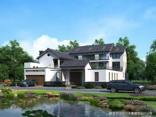 四川成都王总设计的三层中式别墅村里红变了民宿老板首选