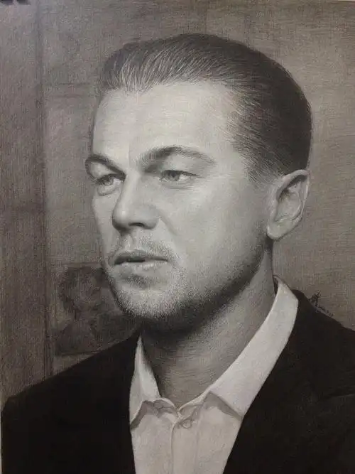 莱昂纳多·迪卡普里奥肖像 小李子优秀素描头像