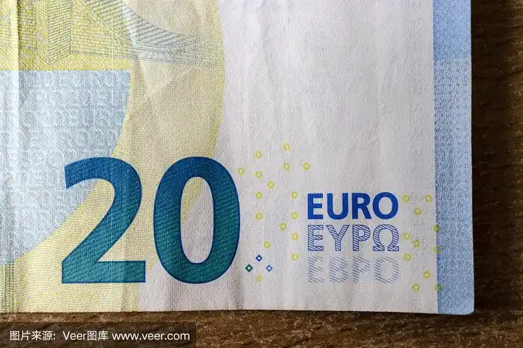 20欧元.欧洲货币.钱作为背景.宏.