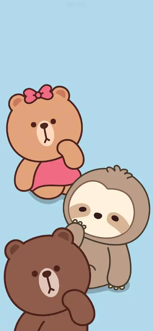 "linefriends布朗熊"主屏壁纸在最后几张#可爱壁纸