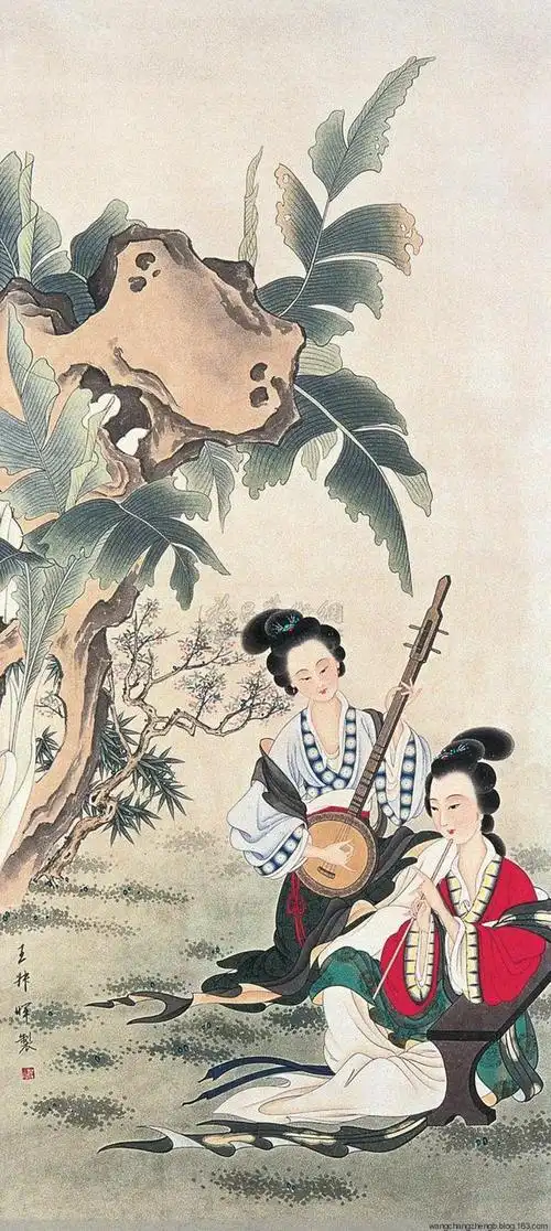 当代工笔仕女人物画第一人——王叔晖先生作品欣赏