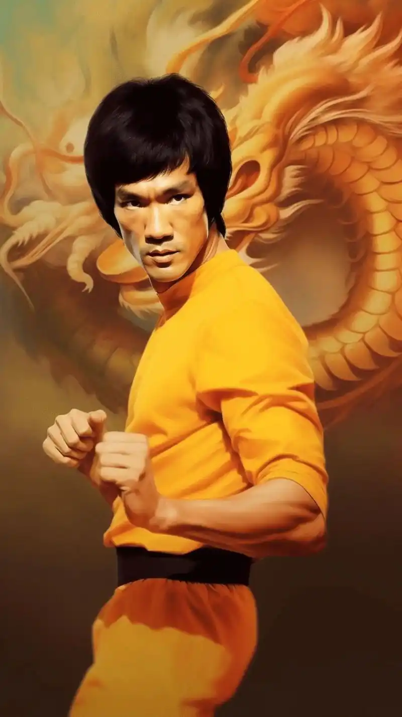 武术巨星李小龙,截拳道的创始人,速度与力量的完美结合