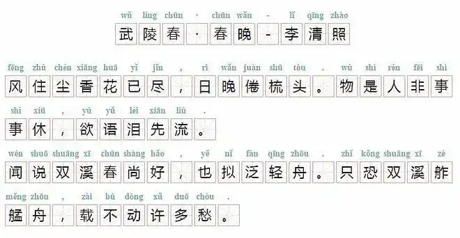 《武陵春·春晚》风住尘香花已尽,日晚倦梳头|李清照|双溪|扁舟_网易