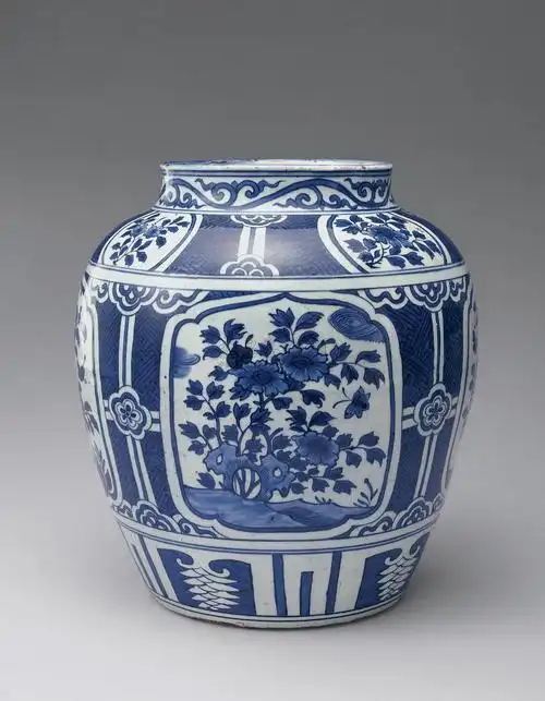 【明万历 青花花卉纹大罐】拍卖品_图片_价格_鉴赏_明代青花瓷器_雅昌