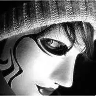 黑白恐怖面具头像图片