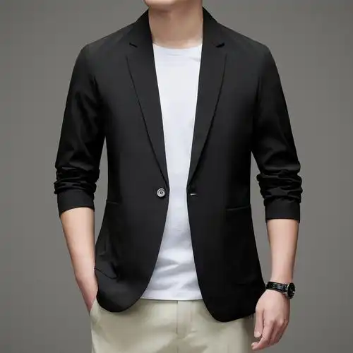 2022春季潮款西服男潮流休闲外套青年商务正装痞帅英伦小西装男