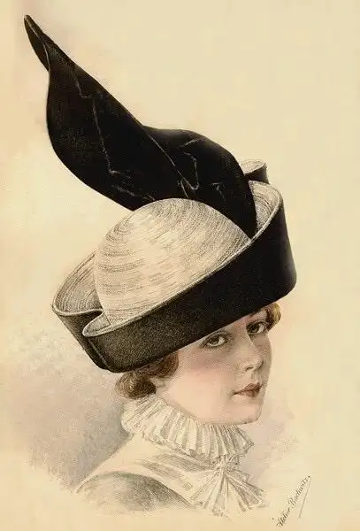绝美!19世纪欧洲女士的帽子美图