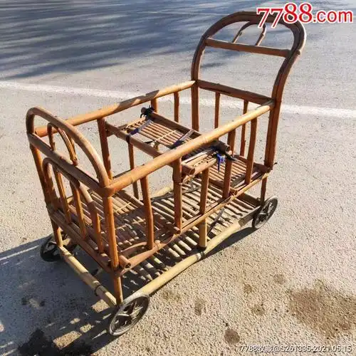 纯天然竹子儿童幼儿推车民俗怀旧