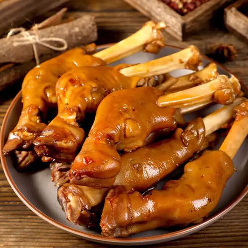 夯牛情内蒙古特色羊蹄子熟食香辣羊脚卤制开袋即食 香辣羊蹄 120克 *3