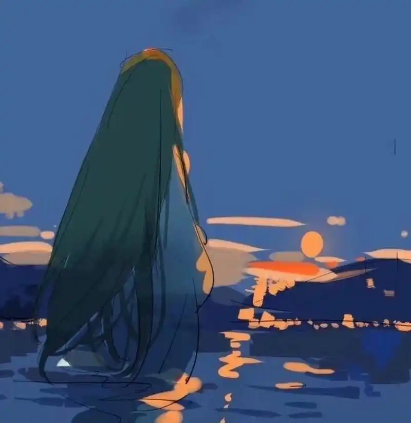 动漫女头～背影杀       由于你有些迷人危险,福神将会把你发配到幸福