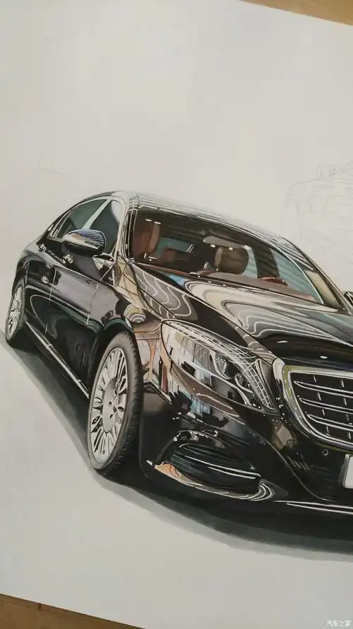【吉手绘】为尊崇而生,手绘梅赛德斯-迈巴赫s400
